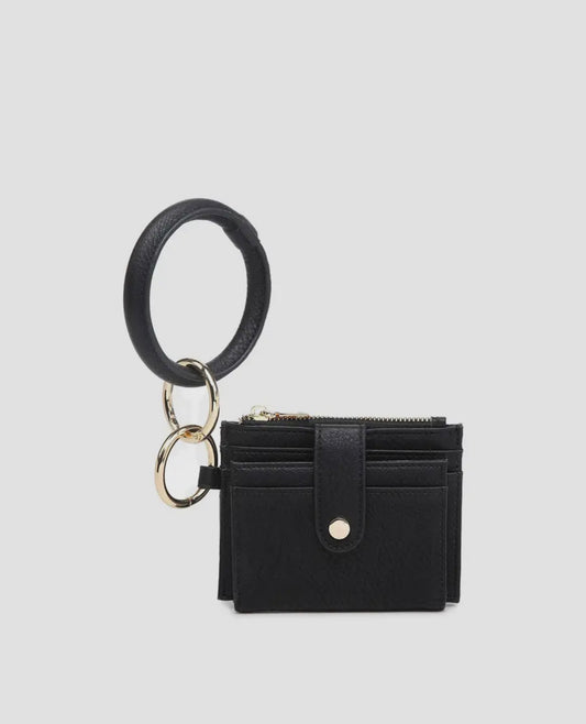 Black Vegan Wallet w/Bangle