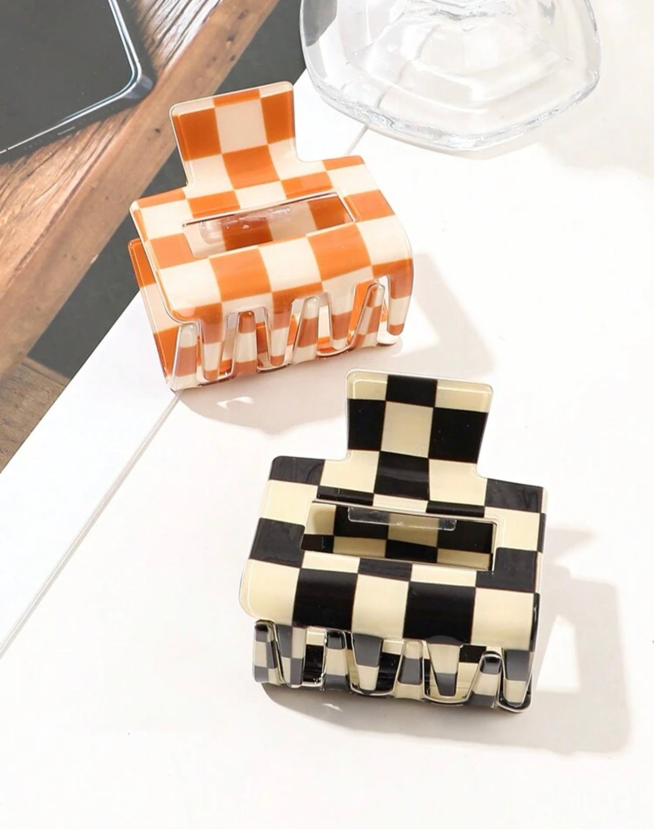 Mini Checkered Clip Set