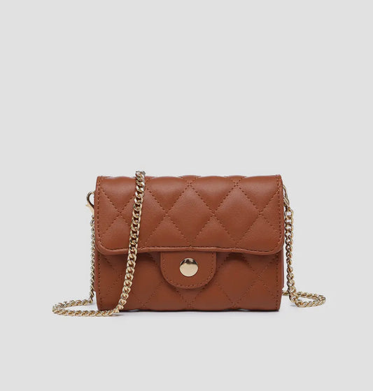 Vegan Quilted Clutch Crossbody