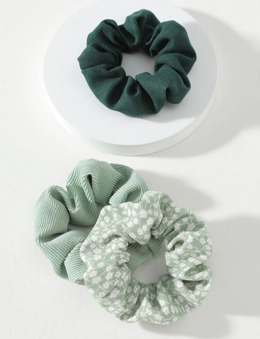 Sage Scrunchie Set