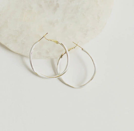 Twist Hoop Earrings